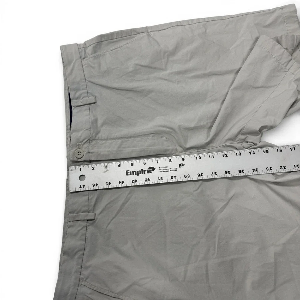 Vineyard Vines On The Go Shorts Men 40 OTG Light Gray Cotton Blend Stretch Chino - Picture 6 of 10